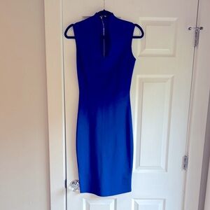 Elegant Royal Blue Sleeveless Dress. Gorgeous fit with the elegant/stretchfabric